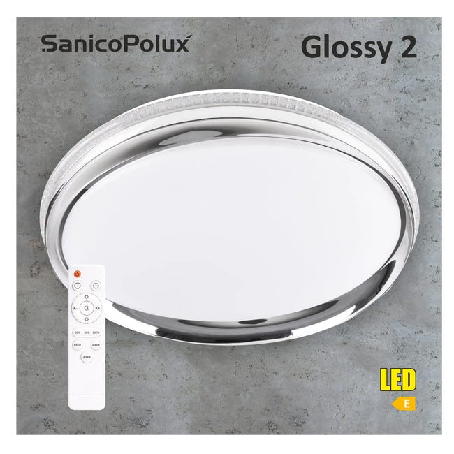 Plafon Glossy biały 51 cm LED Polux
