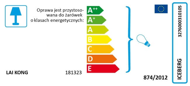 Plafon ICEBERG 37 cm biały okrągły 2 x E27 INSPIRE