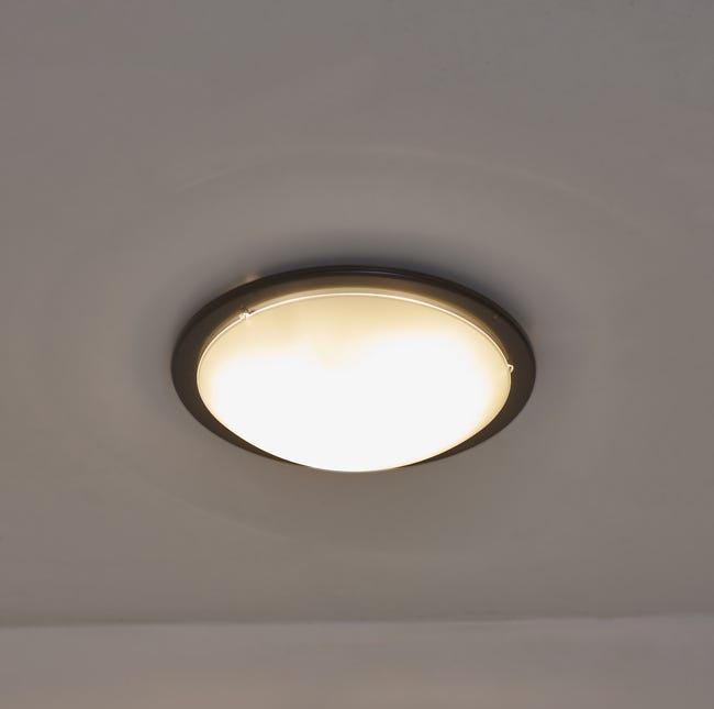 Plafon ICEBERG 37 cm czarny okrągły 2 x E27 INSPIRE