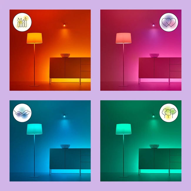 Plafon Imageo biały RGB 4 x GU10 Wiz Smart lighting