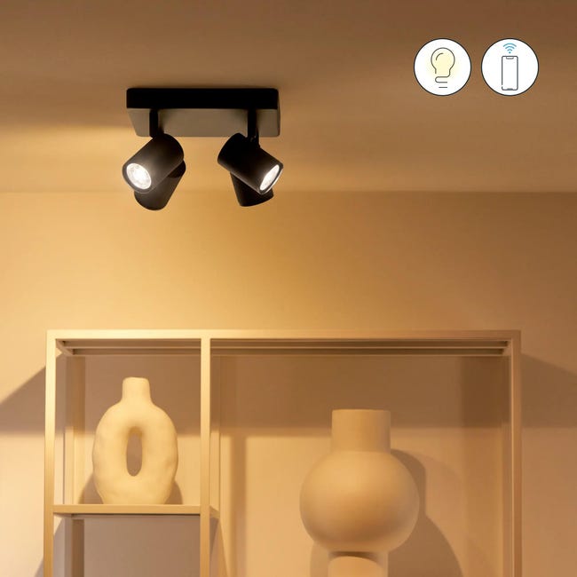 Plafon Imageo czarny RGB 4 x GU10 Wiz Smart lighting