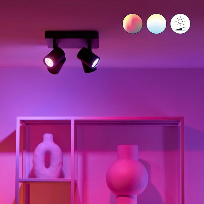 Plafon Imageo czarny RGB 4 x GU10 Wiz Smart lighting