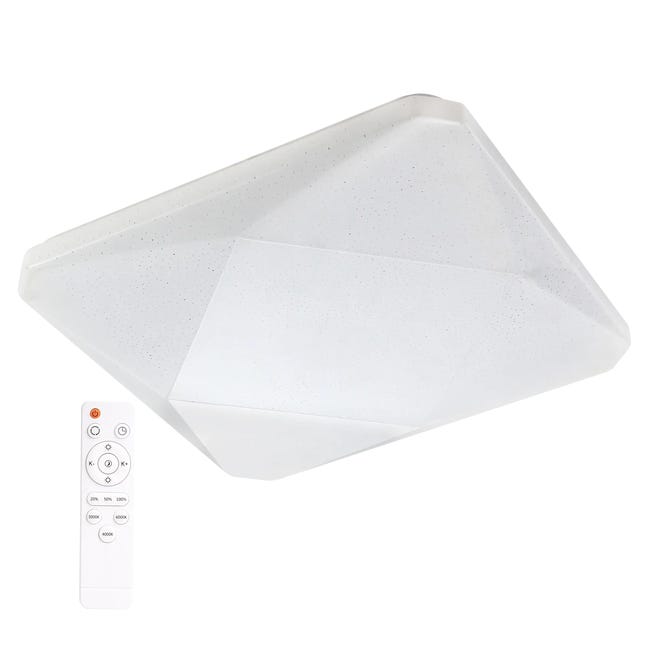 Plafon KASTOR z pilotem 43 cm biały LED POLUX
