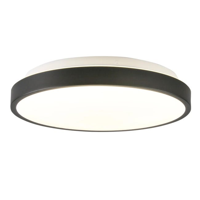 Plafon Kern 30 cm czarny LED Polux