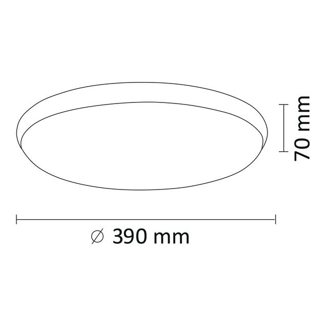 Plafon Kern chrom 40 cm LED Polux