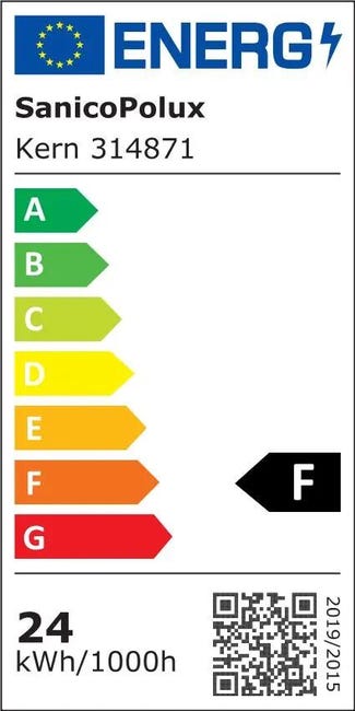 Plafon Kern chrom 40 cm LED Polux