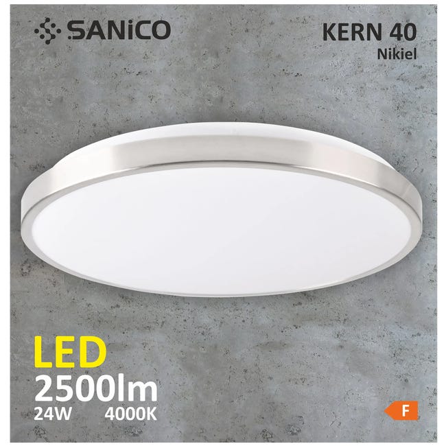 Plafon Kern nikiel 40 cm LED Polux