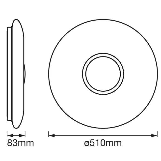 Plafon Kite 51 cm 3300 lm LED Ledvance