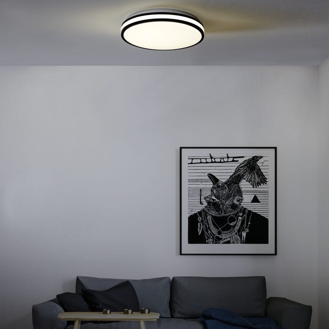 Plafon Kosta czarny śr. 40 cm LED Inspire