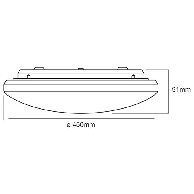 Plafon LED Orbis Sparkle 45 cm 2000 lm z pilotem Ledvance