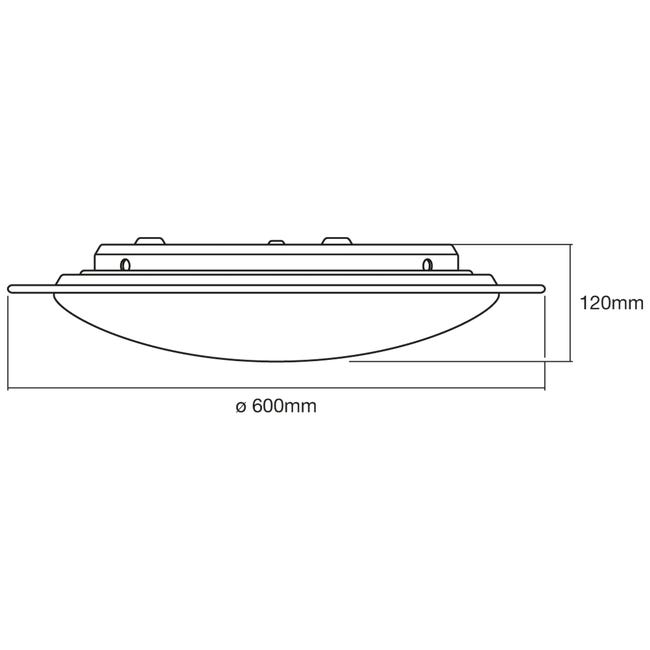 Plafon LED Orbis Sparkle 60 cm 3600 lm z pilotem Ledvance