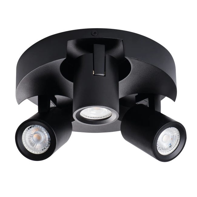 Plafon Laurin czarny 3 x GU10 Kanlux