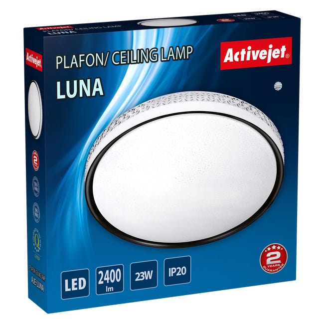 Plafon Luna 49 cm srebrny 2400 lm LED Activejet
