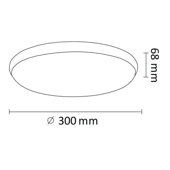 Plafon Metis biały 30 cm LED Polux