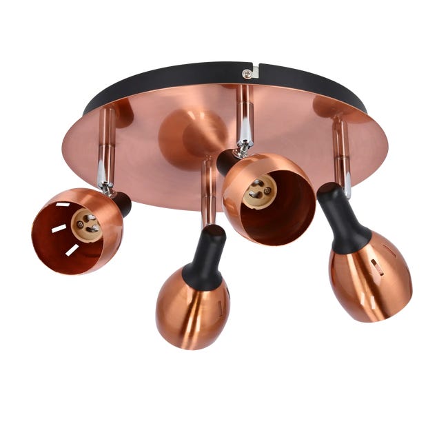 Plafon Misouri miedziany 4 x GU10 Candellux