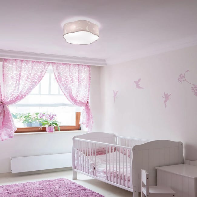 Plafon Moony różowy 3 x E27 Trio Lighting Inter