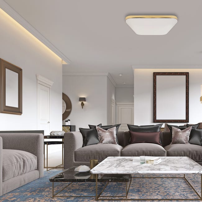 Plafon Nemo IP44 33 cm złoty 1530 lm LED Eko-Light