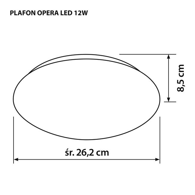 Plafon OPERA 26.2 cm 1000 lm biały LED ACTIVEJET