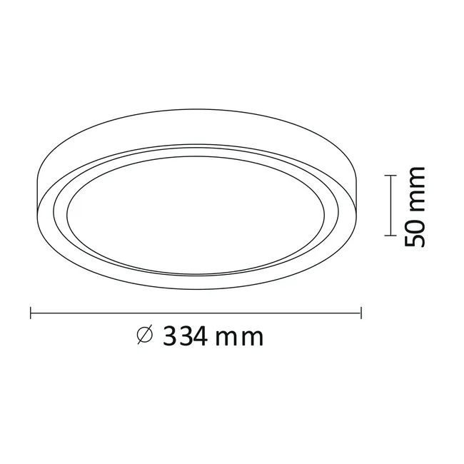 Plafon Perse czarny LED Polux