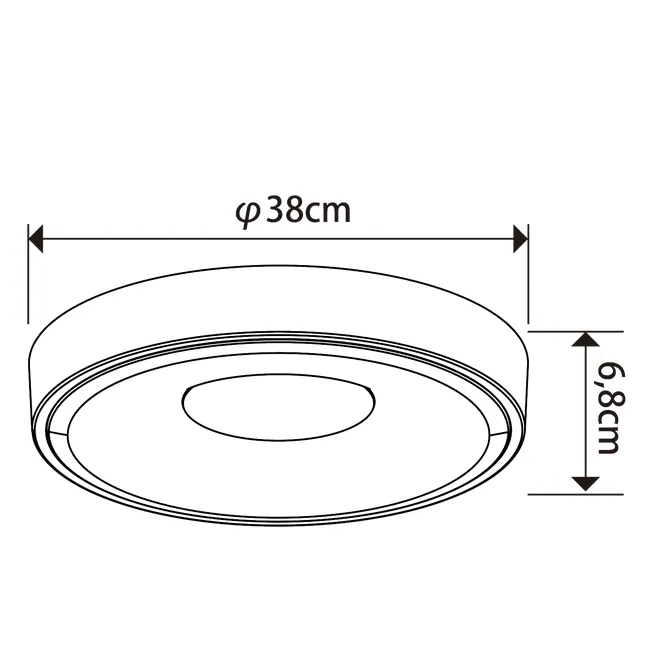 Plafon Piazo 38 cm z pilotem 5600 lm 2700-6500 K biały LED Inspire