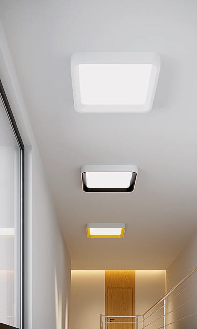 Plafon Quadro z pilotem 40 cm złoty 4000 lm LED Eko-Light