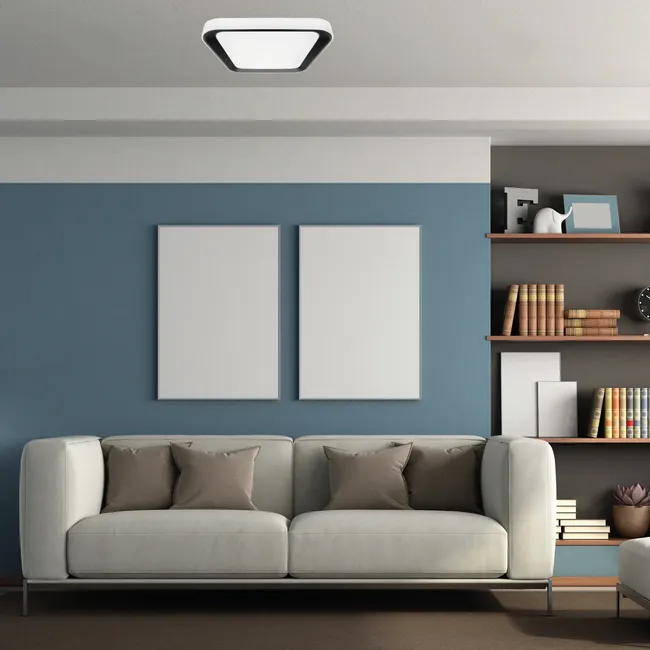 Plafon Quadro z pilotem 50 cm czarny 7000 lm LED Eko-Light
