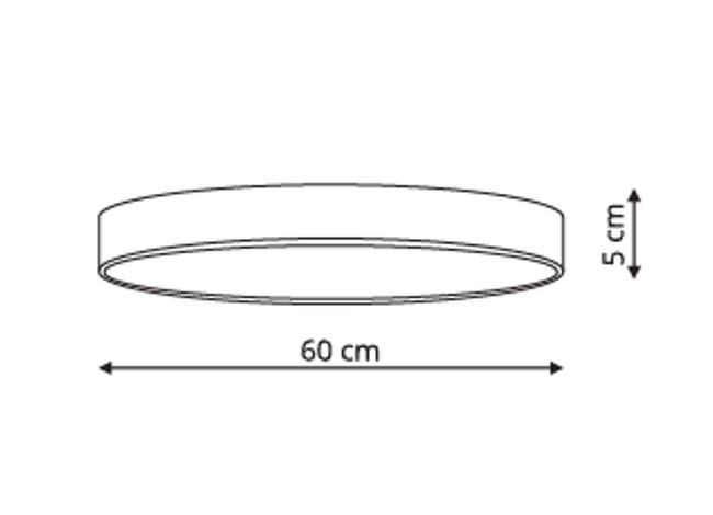 Plafon Rapido 60 cm 2520 lm LED