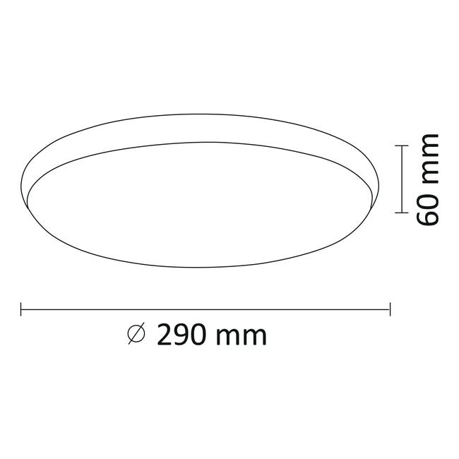 Plafon Roma srebrny LED Polux