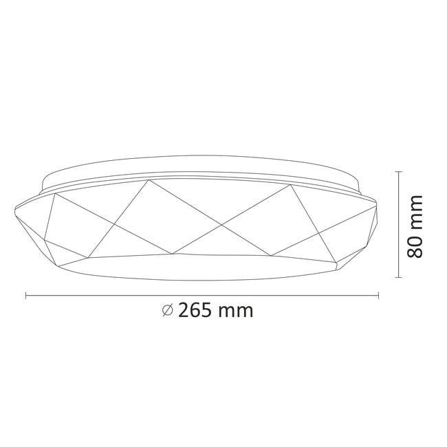 Plafon SELINA 27 cm biały LED POLUX