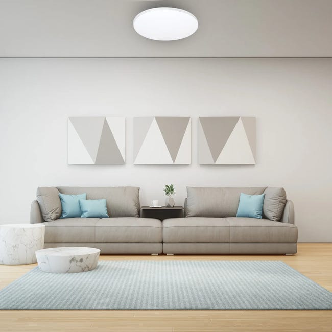 Plafon SIENA z pilotem 55 cm biały LED EKO-LIGHT
