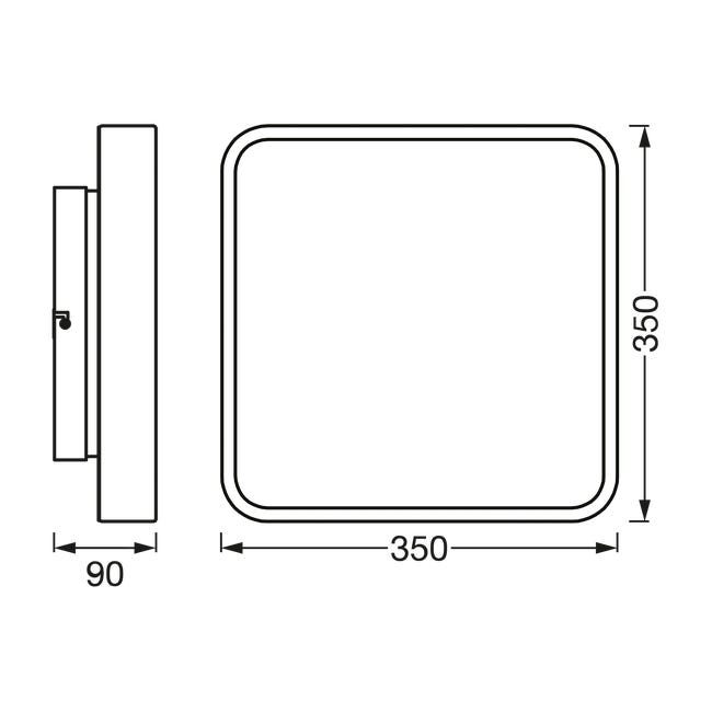 Plafon SMART WIFI ORBIS SQ 40.2 cm biały LED Ledvance