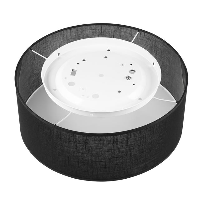 Plafon Sirja czarny E27 szer. 35 cm Lamkur