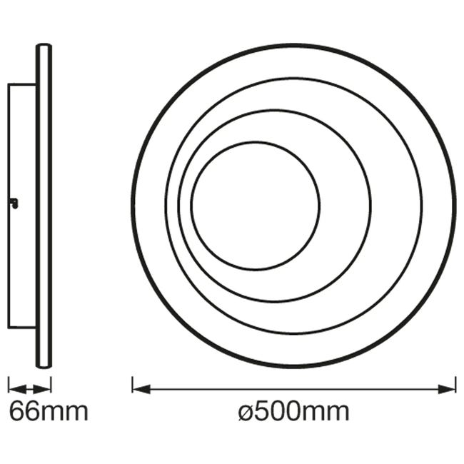 Plafon Spiral 50 cm biały LED Ledvance