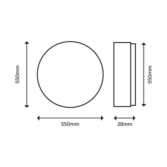 Plafon Superslim 55 cm biały LED Philips