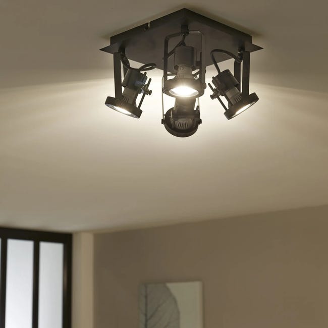 Plafon TECHNIC czarny GU10 INSPIRE
