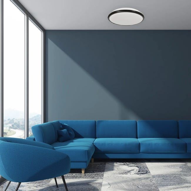 Plafon Terma czarny 28 cm LED Eko-Light