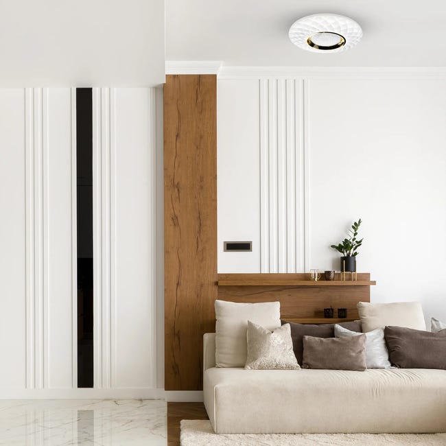 Plafon Tokyo biało-złoty śr. 40 cm LED Eko-Light