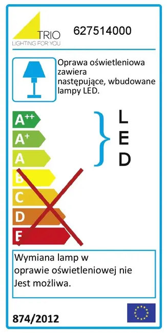 Plafon Trio 40 cm biały LED Trio Lighting Inter