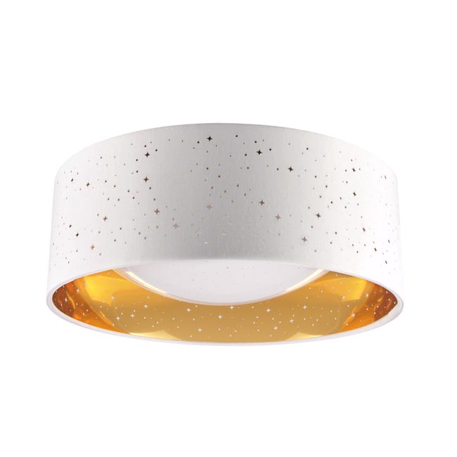 Plafon Tuluza biało-złoty 32 cm LED Goldlux