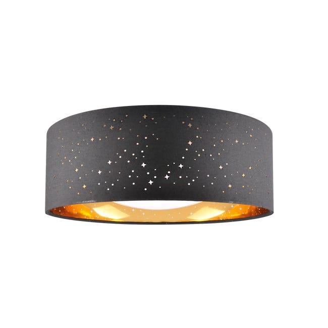 Plafon Tuluza czarno-złoty 32 cm LED Goldlux