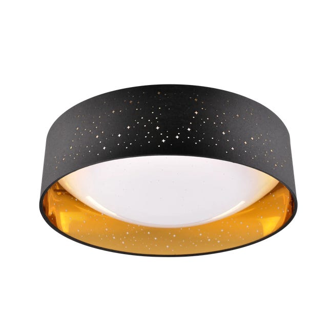 Plafon Tuluza czarno-złoty 40 cm LED Goldlux