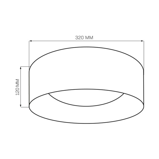 Plafon Tuluza taupe-złoty 32 cm LED Goldlux