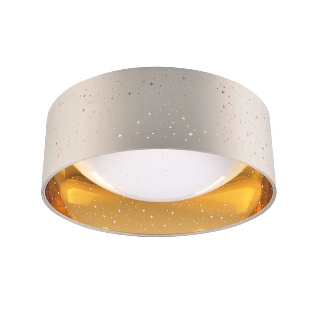 Plafon Tuluza taupe-złoty 32 cm LED Goldlux