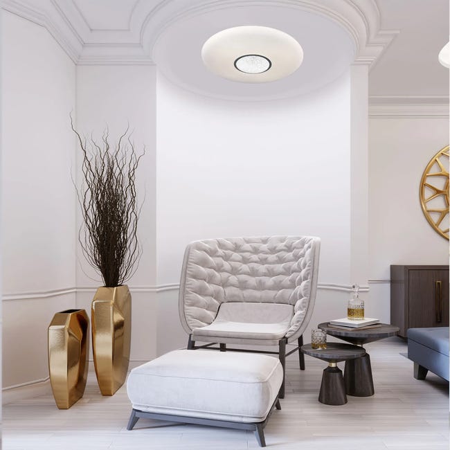 Plafon VELA z pilotem 41 cm biały LED EKO-LIGHT