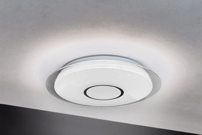 Plafon Vizzini pilot/głośnik 40 cm biały 3200 lm LED Inspire