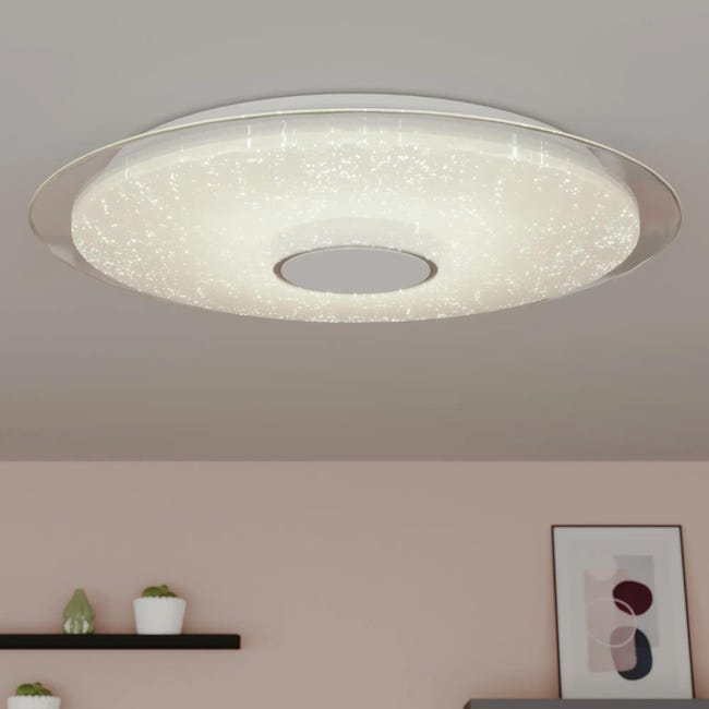 Plafon Vizzini z pilotem 76 cm biały 4725 lm LED Inspire
