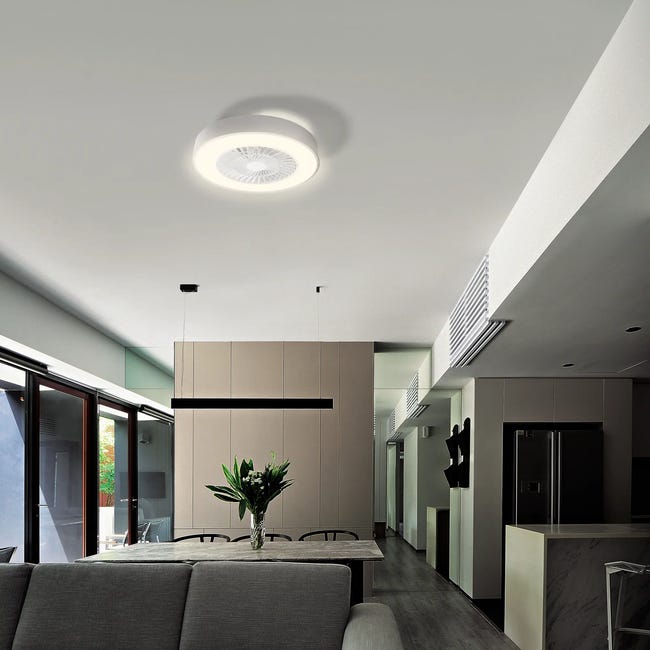 Plafon z wentylatorem SMART WIFI szaro -biały LED Ledvance