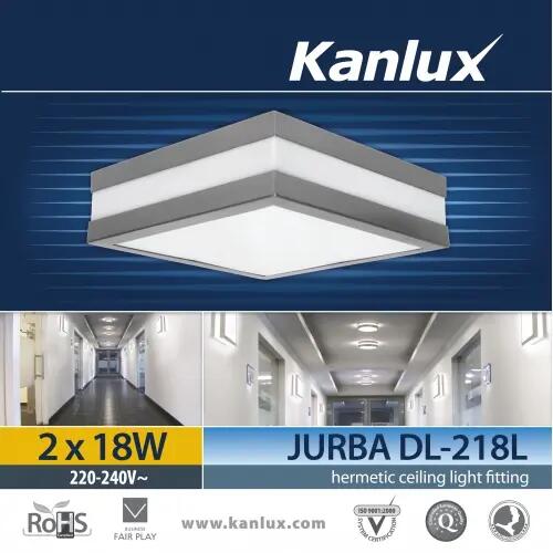 Plafon zewnętrzny Jurba chrom E27 IP44 Kanlux