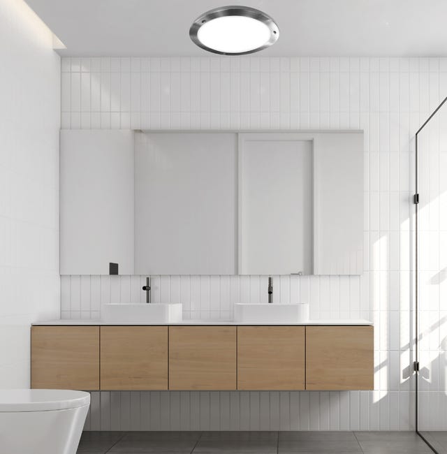 Plafon łazienkowy AQUILA IP44 nikiel E27 CANDELLUX