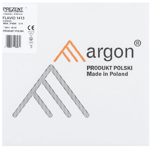 Plafon łazienkowy FLAVIO IP44 złoty E14 PREZENT